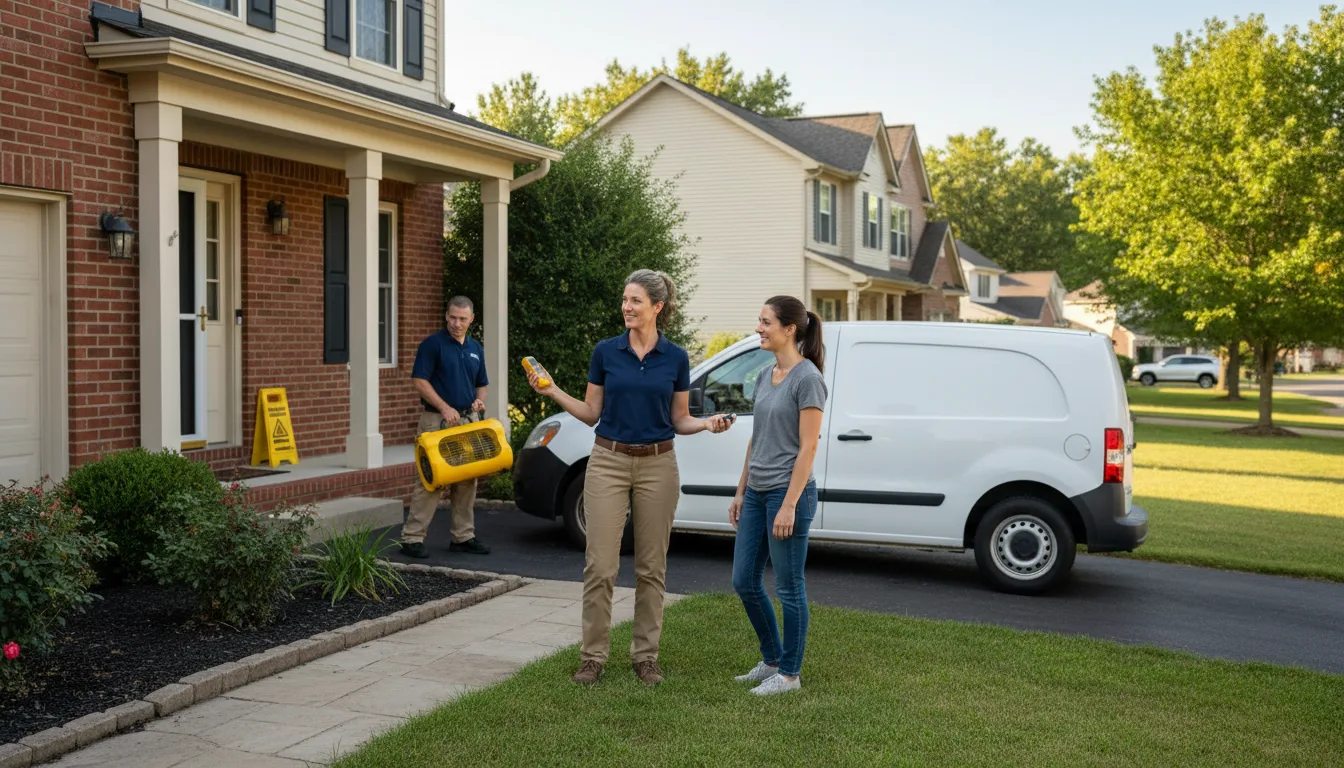 Residential water damage restoration in Afton, NY